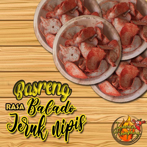 

Keripik basreng rasa balado jeruk nipis keripik basreng renyah keripik basreng 200 gr 500 gr 1 kg