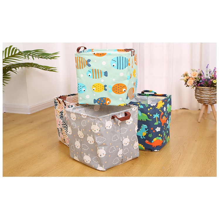 ELFYDO HL0407 Keranjang Laundry Multifungsi Desktop Storage Box Tempat Penyimpanan Boneka Serbaguna