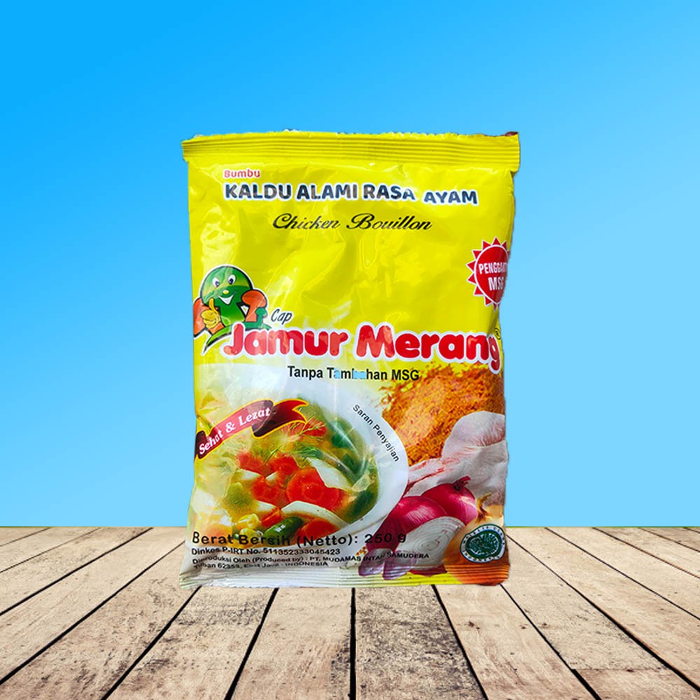 

Bumbu Kaldu Alami 250gr Cap Jamur Merang - Rasa Ayam