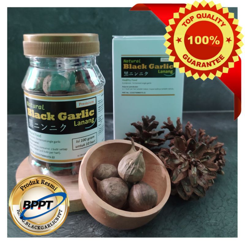 

PREMIUM Bawang Hitam Tunggal, Black Garlic Lanang Murah Asli BPPT