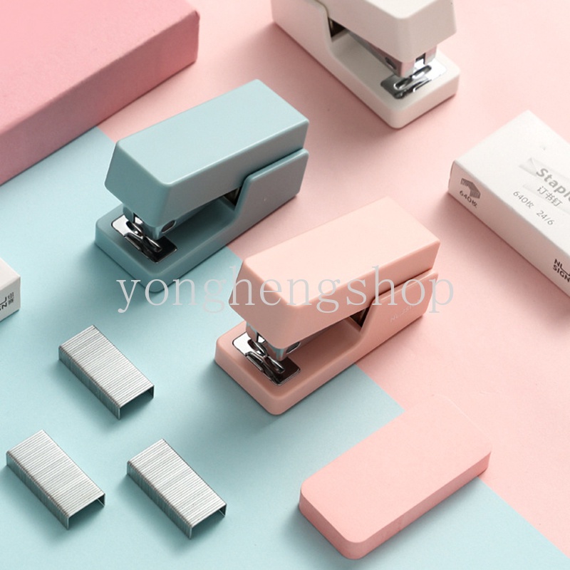 Stapler Mini Lucu Stapler Manual Universal 12 Standar Portable Untuk Sekolah / Kantor