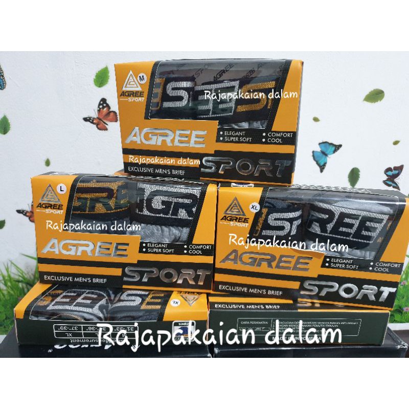 Celana dalam pria Agree Sport 2327 Harga 2 pcs