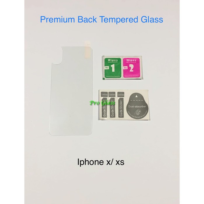 Iphone X / XS / XR / XS MAX BACK TEMPERED GLASS Premium Magic Glass