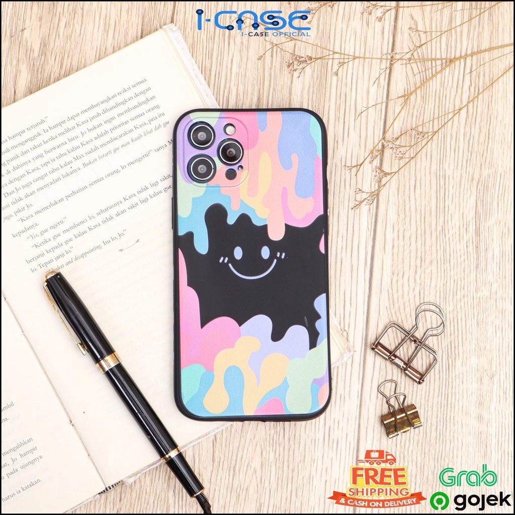 Soft Case OPPO A1K A3S A5S A15 A37 A71 A33 A5 A31 Luxury Rubik's Cube Smiley Edge