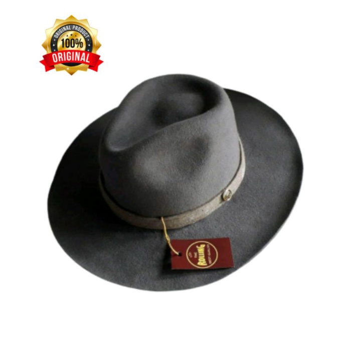 Topi Laken Fedora Panama  Jerman Original The Rolling Topi Laken Import Bahan Olahan Wool