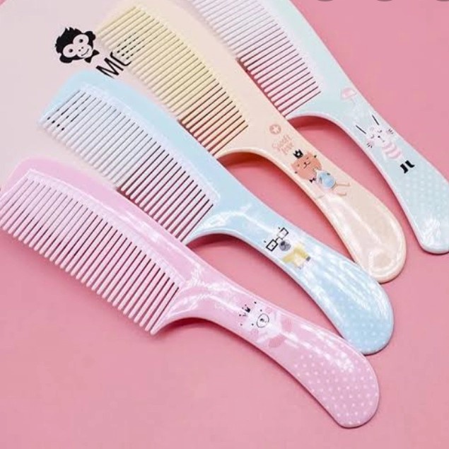 HARGA 1PCS!!! Sisir Rambut Gagang Motif Karakter