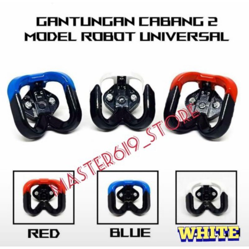 GANTUNGAN MODEL 2 CABANG CNC IMPORT UNIVERSAL MIO - BEAT - VARIO - SCOOPY - DLL