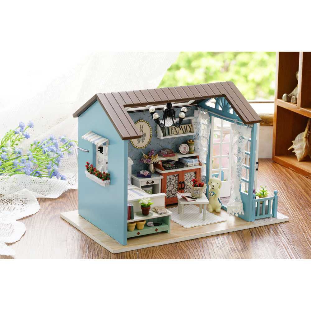 Pajangan Miniatur Rumah Boneka 3D DIY 1:24 - 8009A