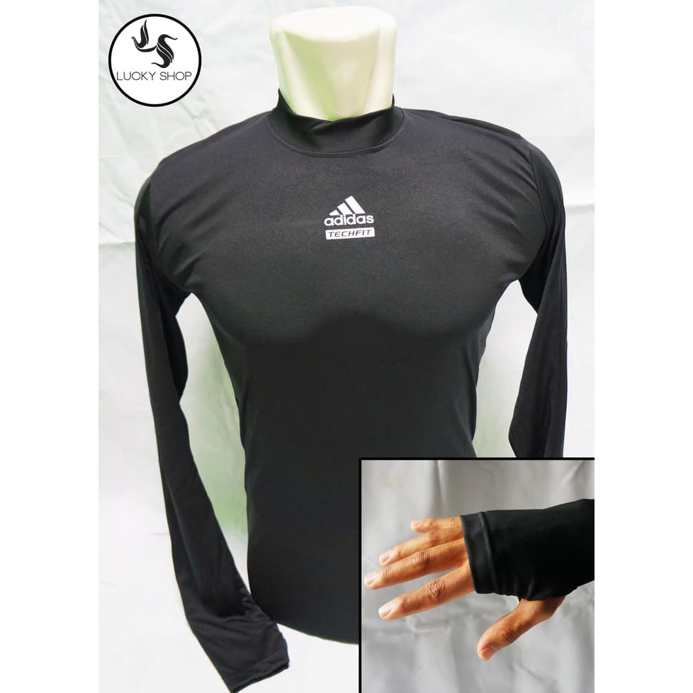 Baselayer Hitam Thumbhole Longsleeve Addidass