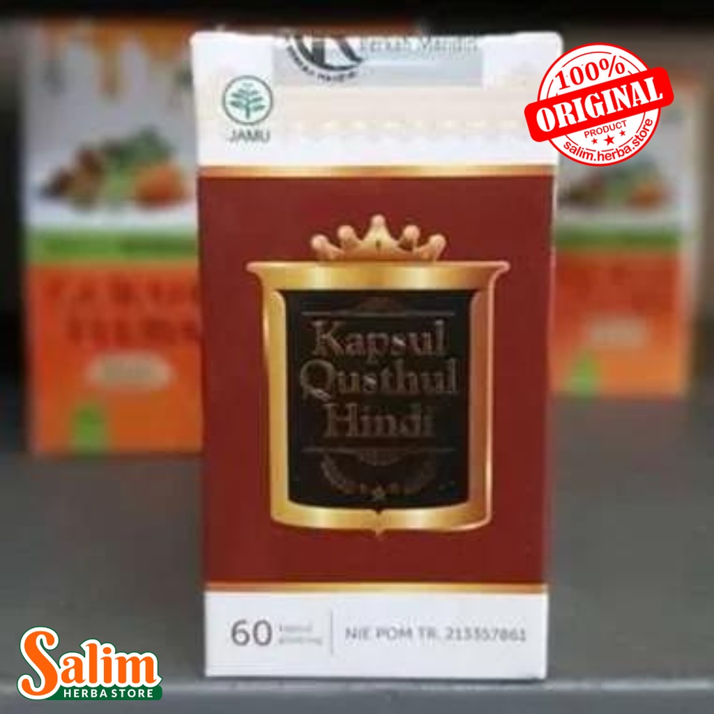 KAPSUL QUSTHUL HINDI ORIGINAL Qusthul Hindi Kapsul Isi 60 Obat Radang Tenggorokan AMPUH