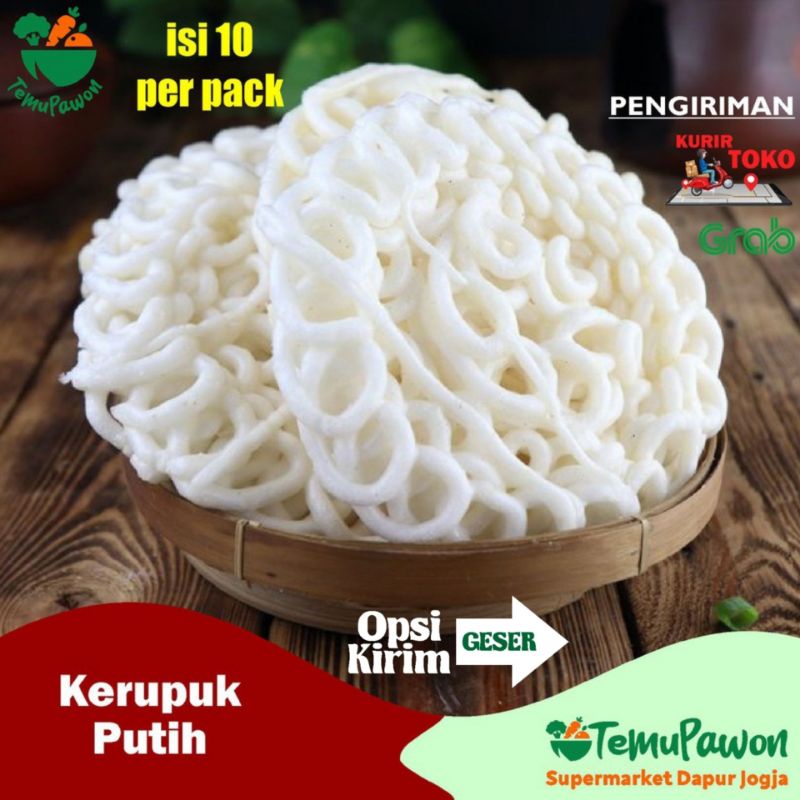 

KERUPUK MAKAN MAWAR PUTIH ISI 10 SIAP SANTAP - Krupuk Makanan - TemuPawon