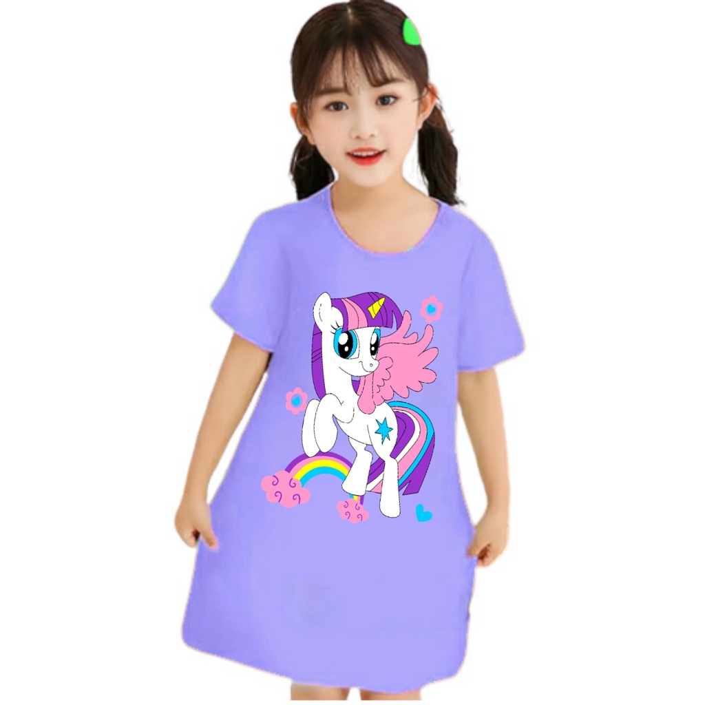 dress anak perempuan little pony 3-12tahun