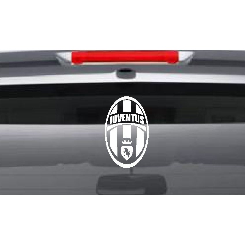 Aksesoris Mobil Stiker Bola Juventus Siluet Logo Kaca Body Car Sticker
