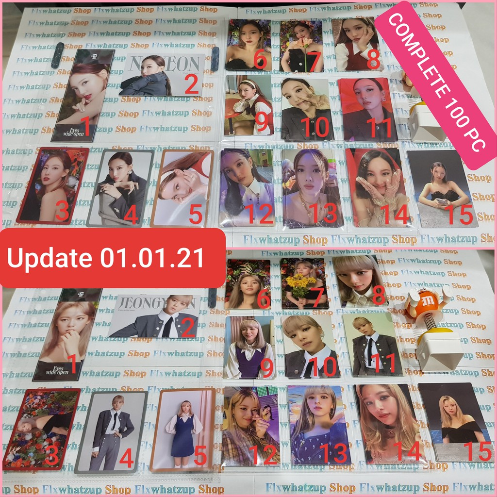 Twice Official EYES WIDE OPEN - Photocards