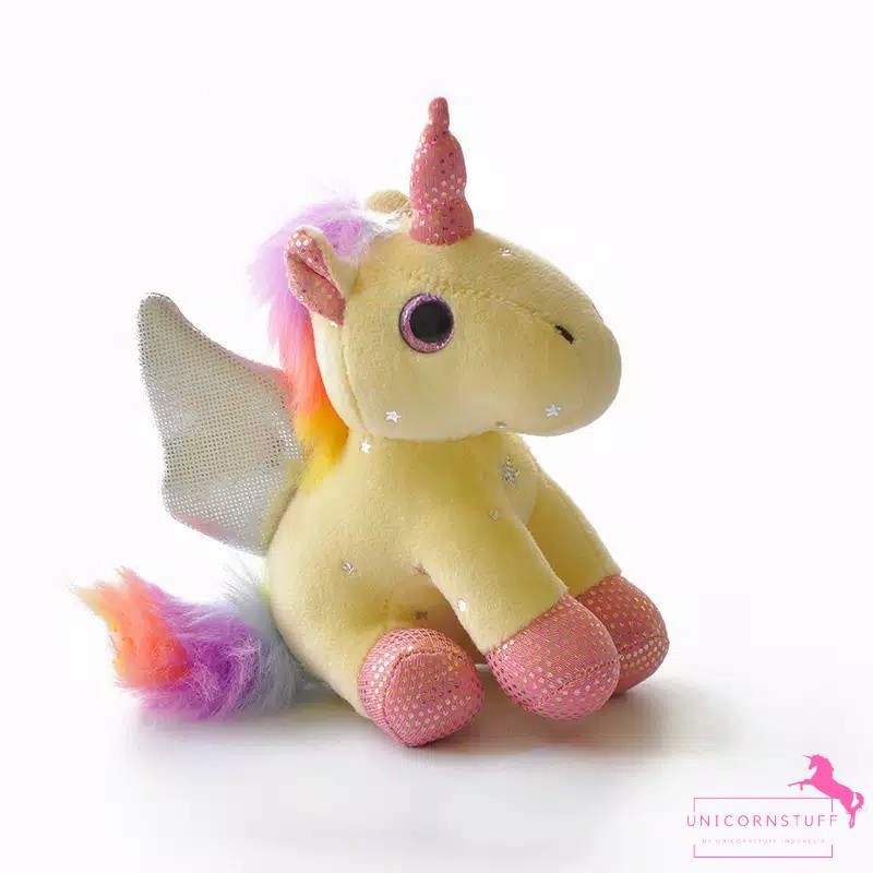 GANTUNGAN TAS UNICORN ANAK BONEKA KUNCI SAYAP PONY KADO ULANG TAHUN