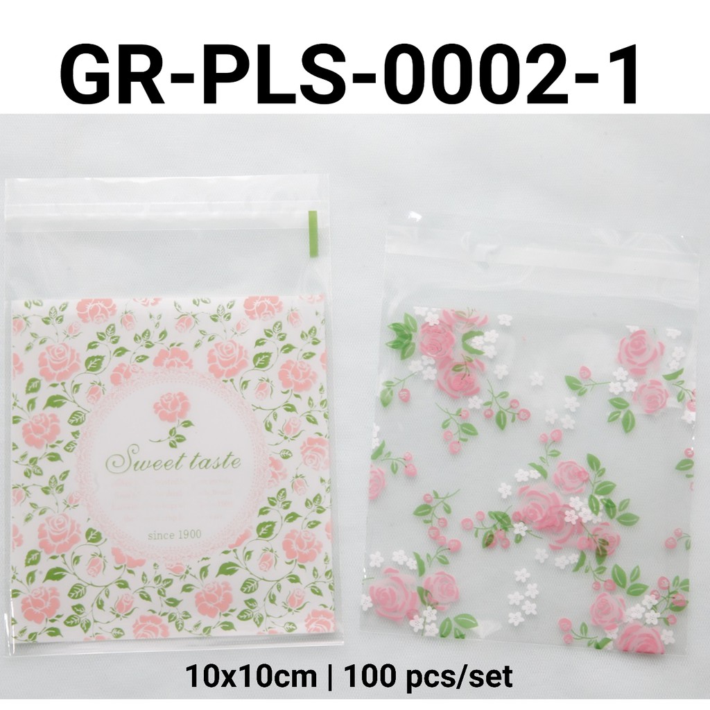 

GR-PLS-0002-1 Plastik cookies kue mooncake packaging bunga mawar