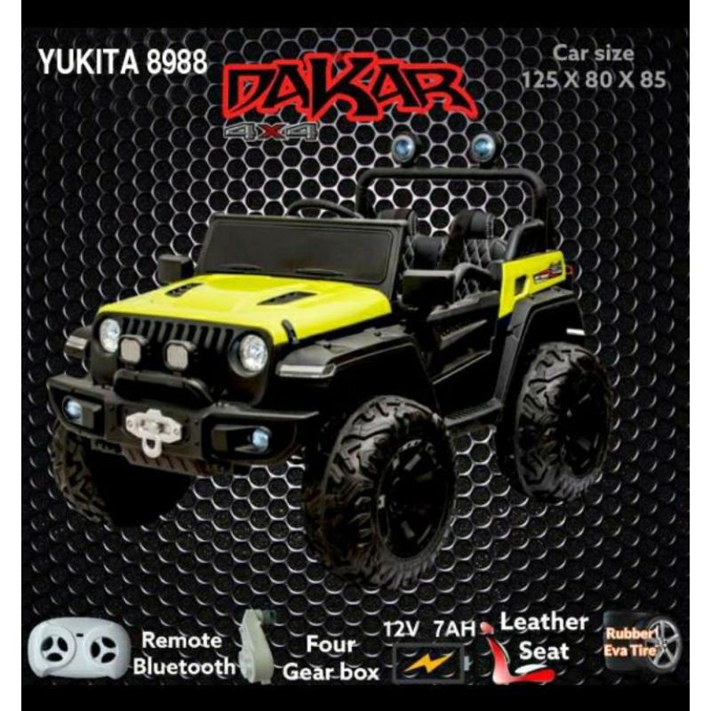 MOBIL AKI MAINAN ANAK DAKAR YUKITA 8988 YKT-8988 YKT 8988 YKT8988