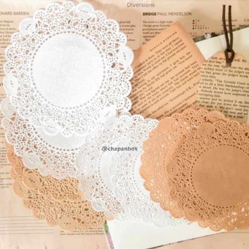 

1pcs Kertas Doilies Satuan Jurnal Scrapbook Vintage Aesthetic