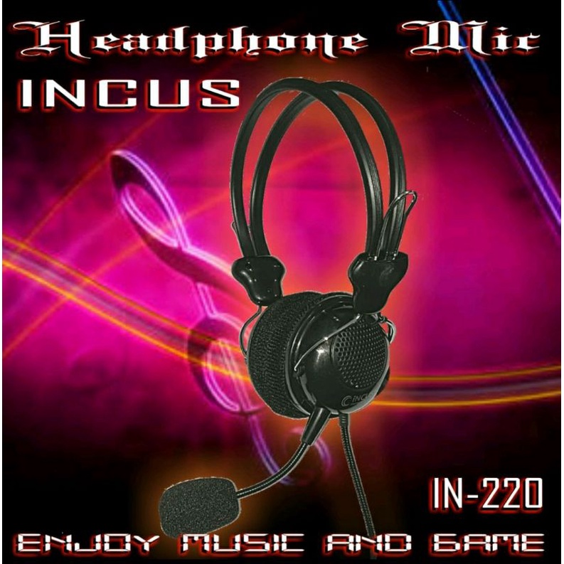 Headset Incus IN 220 super bass / headphone Incus IN220 extra bass