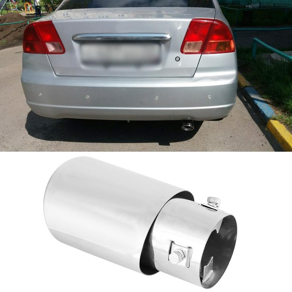 Pipa Knalpot Lurus Besar Warna Silver Untuk Modifikasi Mobil