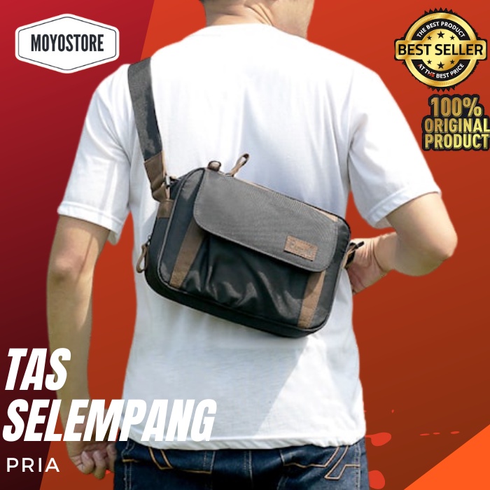 Tas Sling Bag Pria Tas Waist Bag Pria 039 - Tas Selempang Pria Tas Pinggang Pria Tas Multifungsi Tas