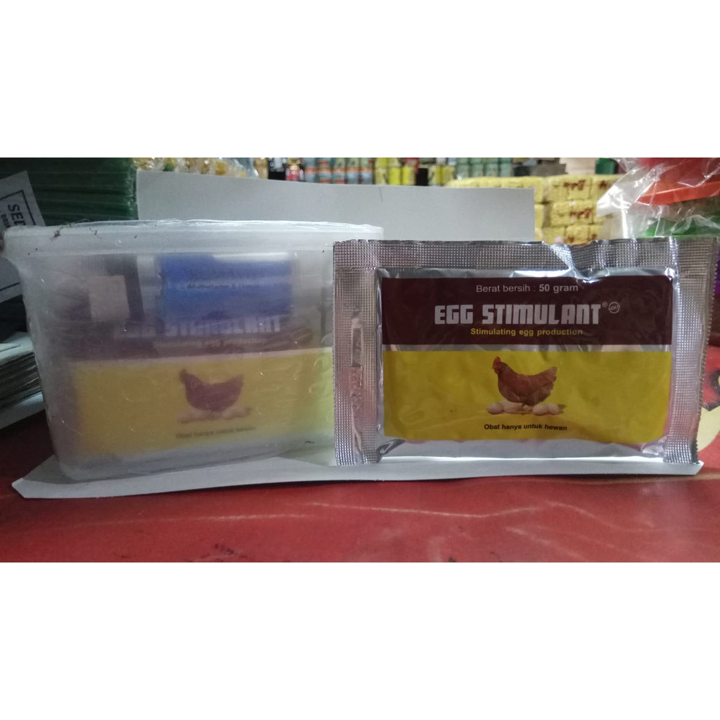 Per Box Medion Egg Stimulant 50 gr isi 10 sachet - Obat Petelur Ayam Puyuh