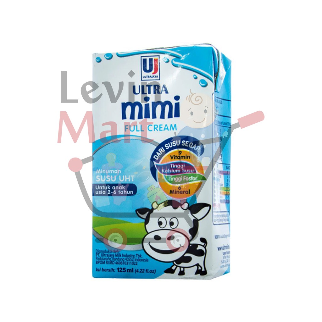 SUSU ULTRA MIMI UHT 125ML / SUSU ULTRA MIMI UHT 125 ML RASA FULL CREAM/RASA STRAWBERRY/RASA COKLAT