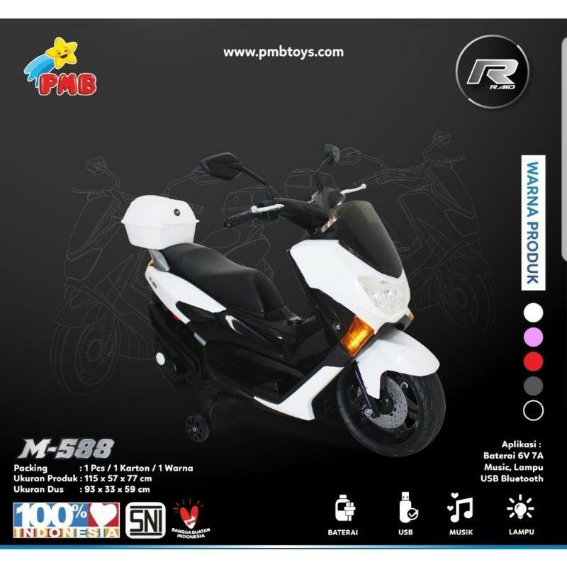 Motor Aki anak Model NMAX M-588  Original PMB