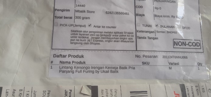 Lintang Kenongo Irengan Kemeja Batik Pria Panjang Full Furing By Ukail Batik