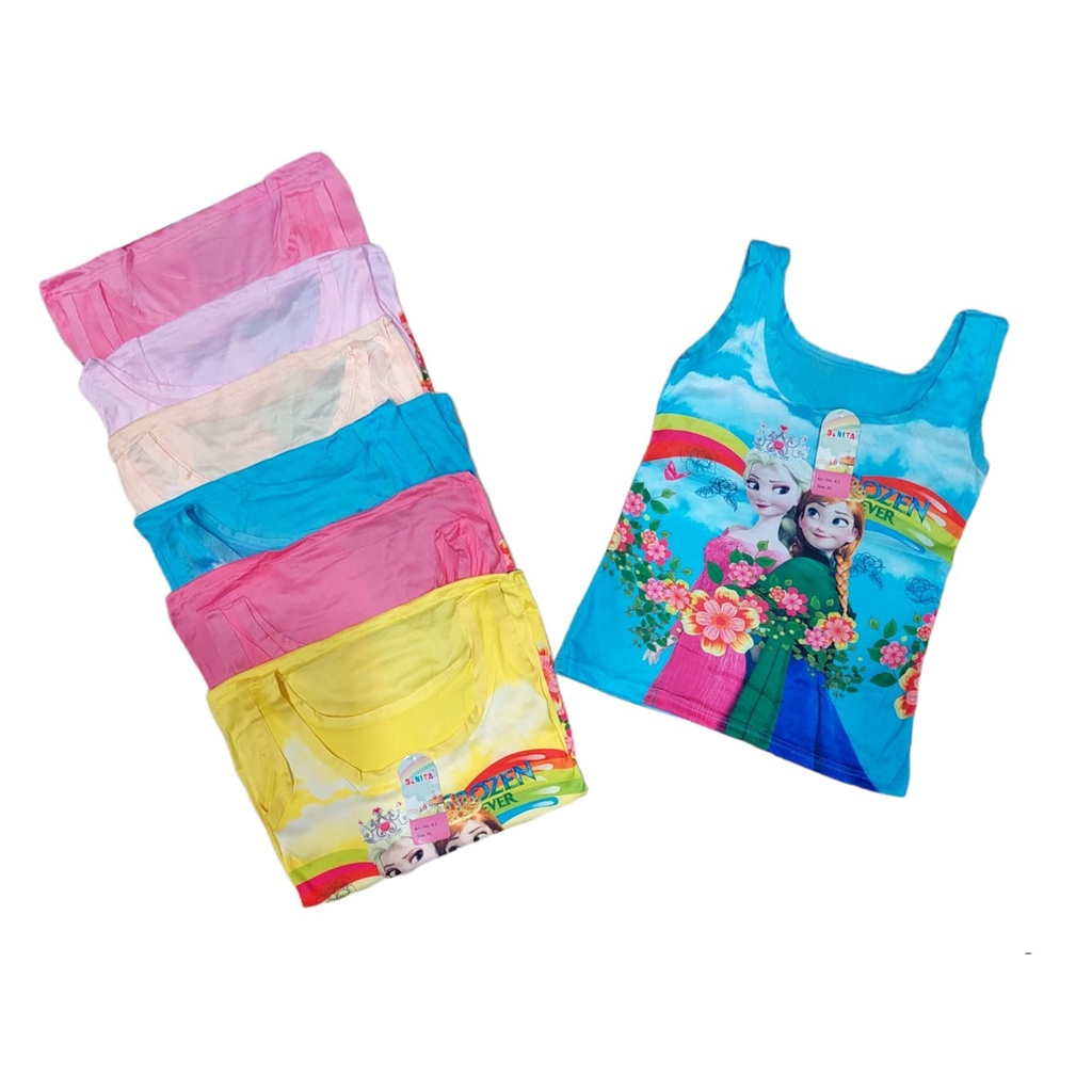 TANKTOP SINGLET ANAK PEREMPUAN MOTIF FZ SIZE M,L,XL.