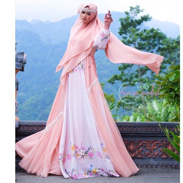 MEHRUNISA PEACH SYARI by ANISA MODISH