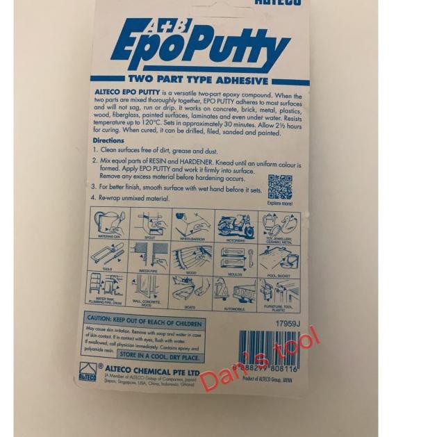 

mgu-064 Lem Alteco EPO PUTTY 100 Gram/ Lem EPOPUTTY / Lem Dodol/ Lem Serbaguna