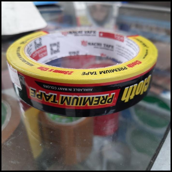 

Lakban Kain Nachi 23Mm Besar Hitam Isolasi Cloth Premium Tape