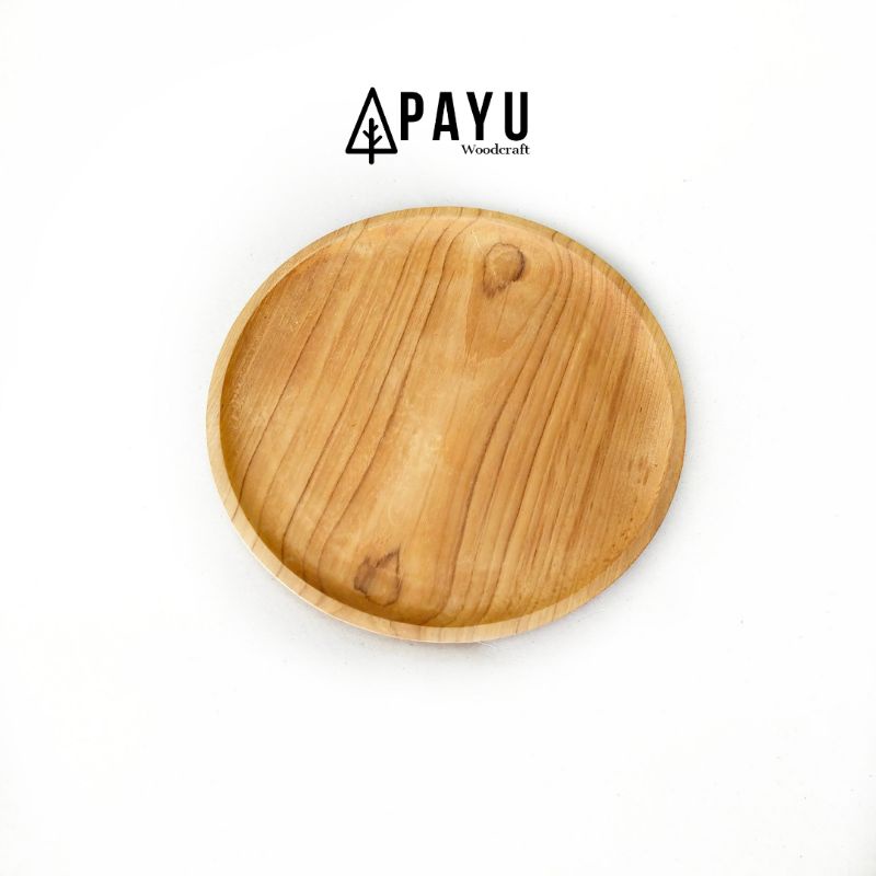 Piring Kayu Jati / Piring Makan Kayu / Piring Jati / Piring Makan