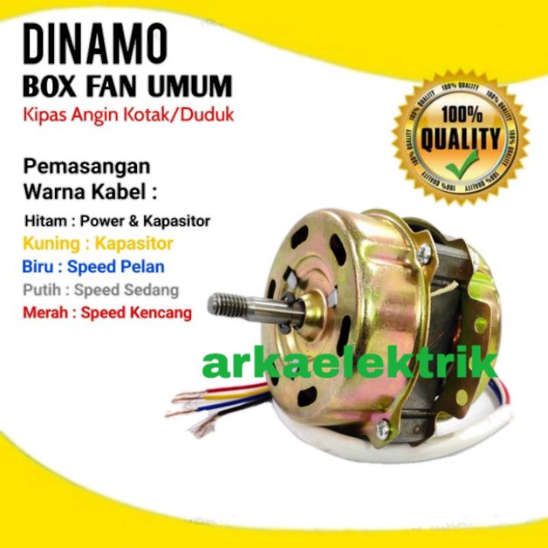 Dinamo Kipas Angin Box Fan Kotak Umum RRT Sanex Motor Kipas Angin