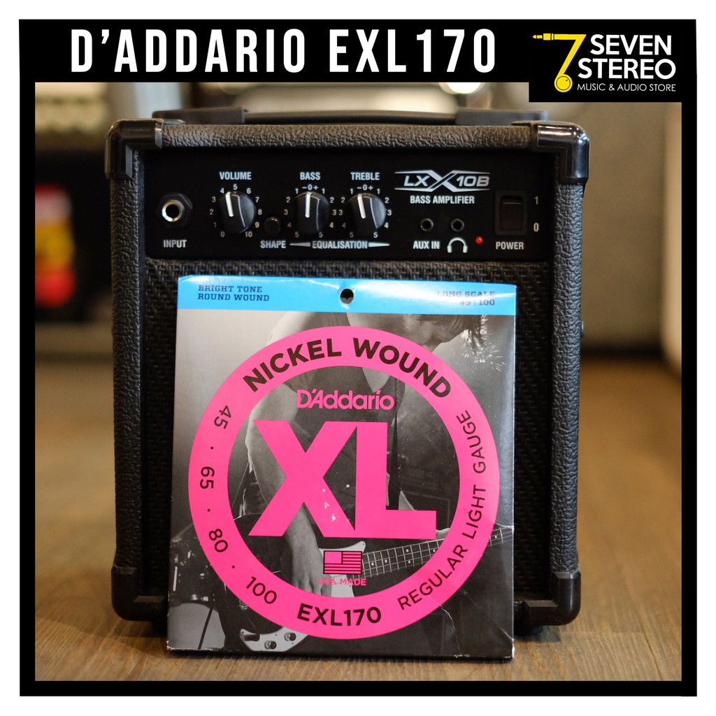 D'Addario EXL170 Nickel Wound Regular Light Gauge