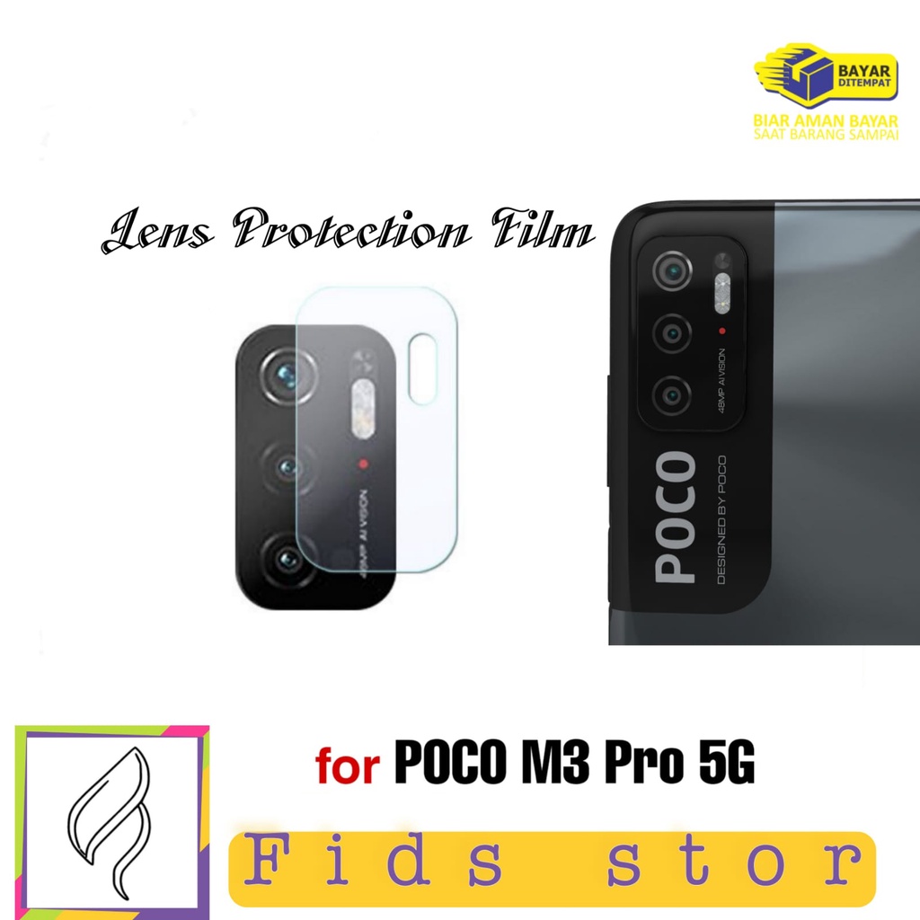 PROMO 3in1 CASE SHOCKPROOF + TEMEPERED GLASS FULL COVER BLACK +LENS CAMERA For Xiaomi POCO M3 Pro 5G