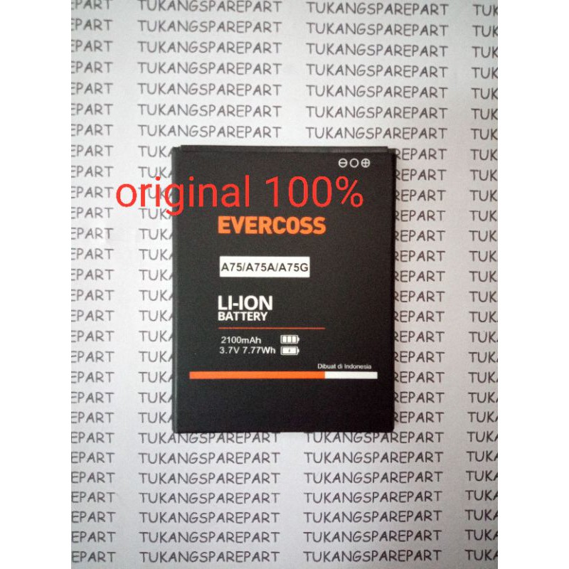 batre evercoss A75 / A75A / A75G original