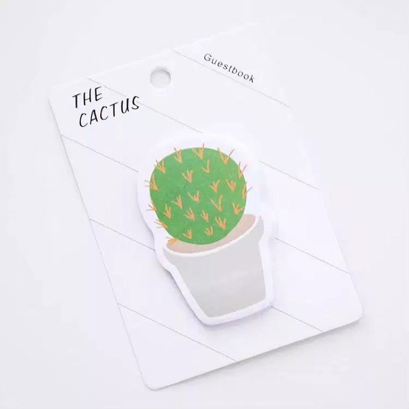 sticky notes cactus stiker note paper memo stick it notes paper sticker