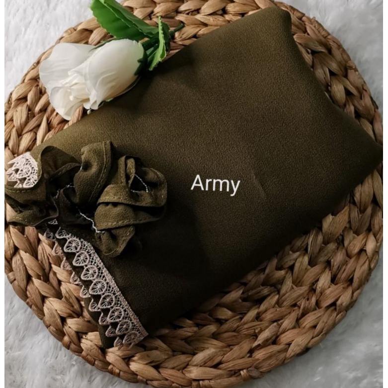 BERGO MARYAM RENDA TALI KARET-Army