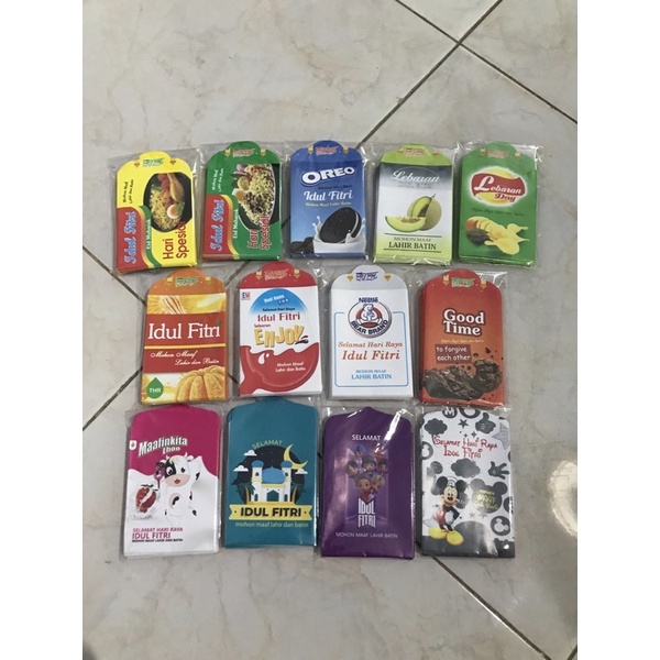 

Amplop lebaran unik motif snack