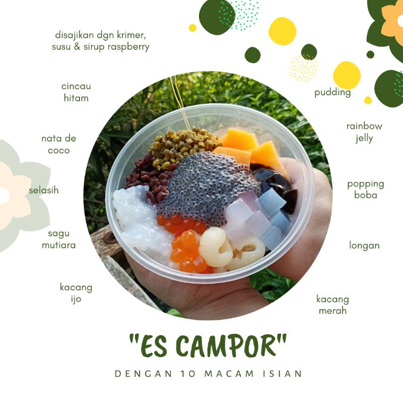 

es campor 10macam isian - es campur