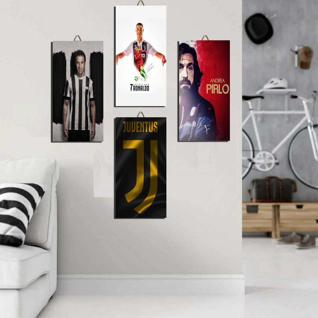 hiasan dinding CLUB SEPAK BOLA JUVENTUS / dekorasi dinding / dekorasi kamar / poster dinding