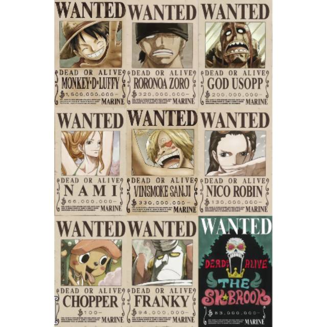 Poster One Piece - Poster Bounty One Piece