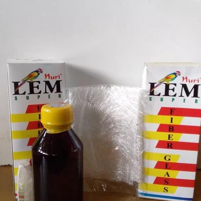 Lem fiber glass fiberglass cap Nuri lem plastik bak mandi ember