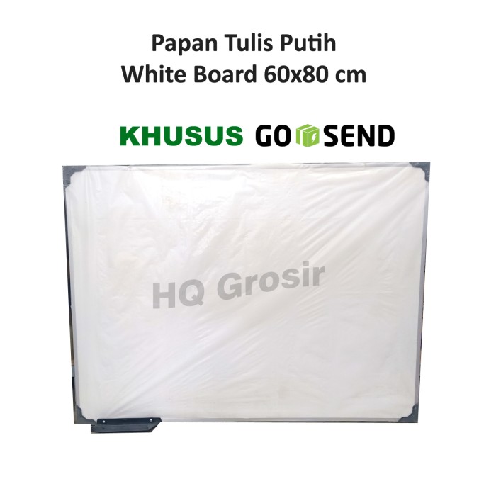 

NEW Papan Tulis Putih Whiteboard 60x80 cm (Khusus GoSend)