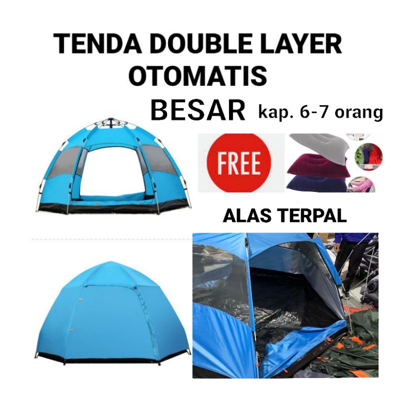 Tenda Camping 6-7 Orang Double Layer 06
