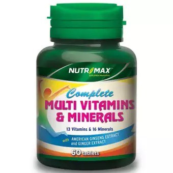 NUTRIMAX COMPLETE MULTI VITAMINS & MINERALS 60'S - MULTIVITAMINS DAN MINERALS