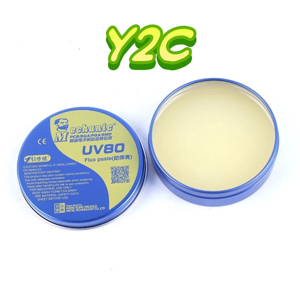 FLUX MECHANIC UV80 60 GRAM / SOLDER PASTA / TIMAH CAIR / ALAT SERVIS SEVICE HP LENGKAP TERLENGKAP TE