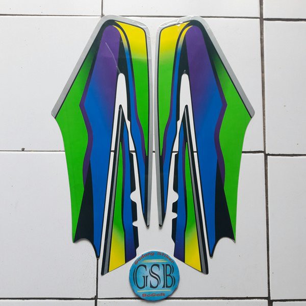 stiker motor rx king 1999 hijau